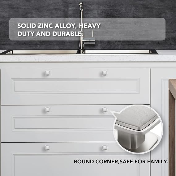 25 Pack Brushed Nickel Kitchen Cabinet Knobs, Kitchen Hardware