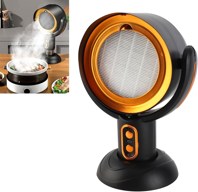 Fabater Hordozható Páraelszívó 5V 8W USB Asztali Elszívó 2 Fokozat Kivehető Szűrő Grillhez Hot Pot Főzéshez