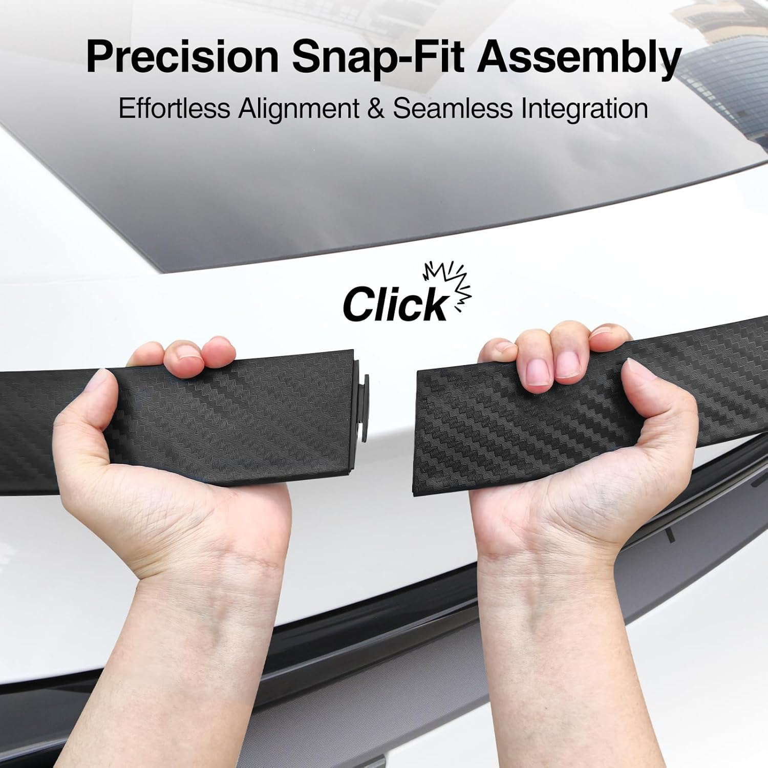 Spoiler for 2026 2025 Tesla Model Y Juniper ABS OEM Trunk Wing Sporty Appearance for Tesla Model Y Exterior Accessories Rear Trunk Lip (Matte Carbon Fiber)