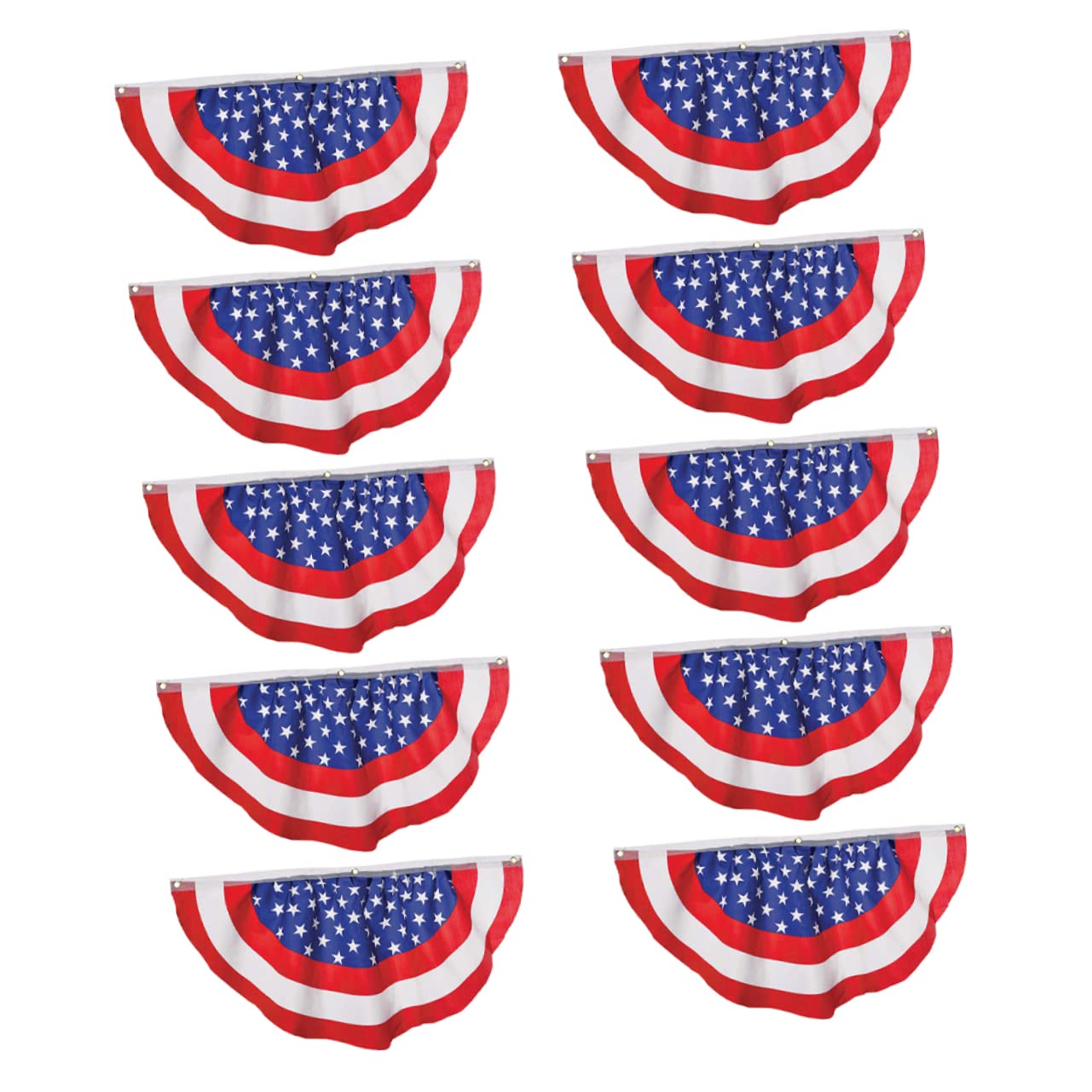Drapeaux de jardin d'éventail américain BESPORTBLE pour la décoration extérieure de patriotisme