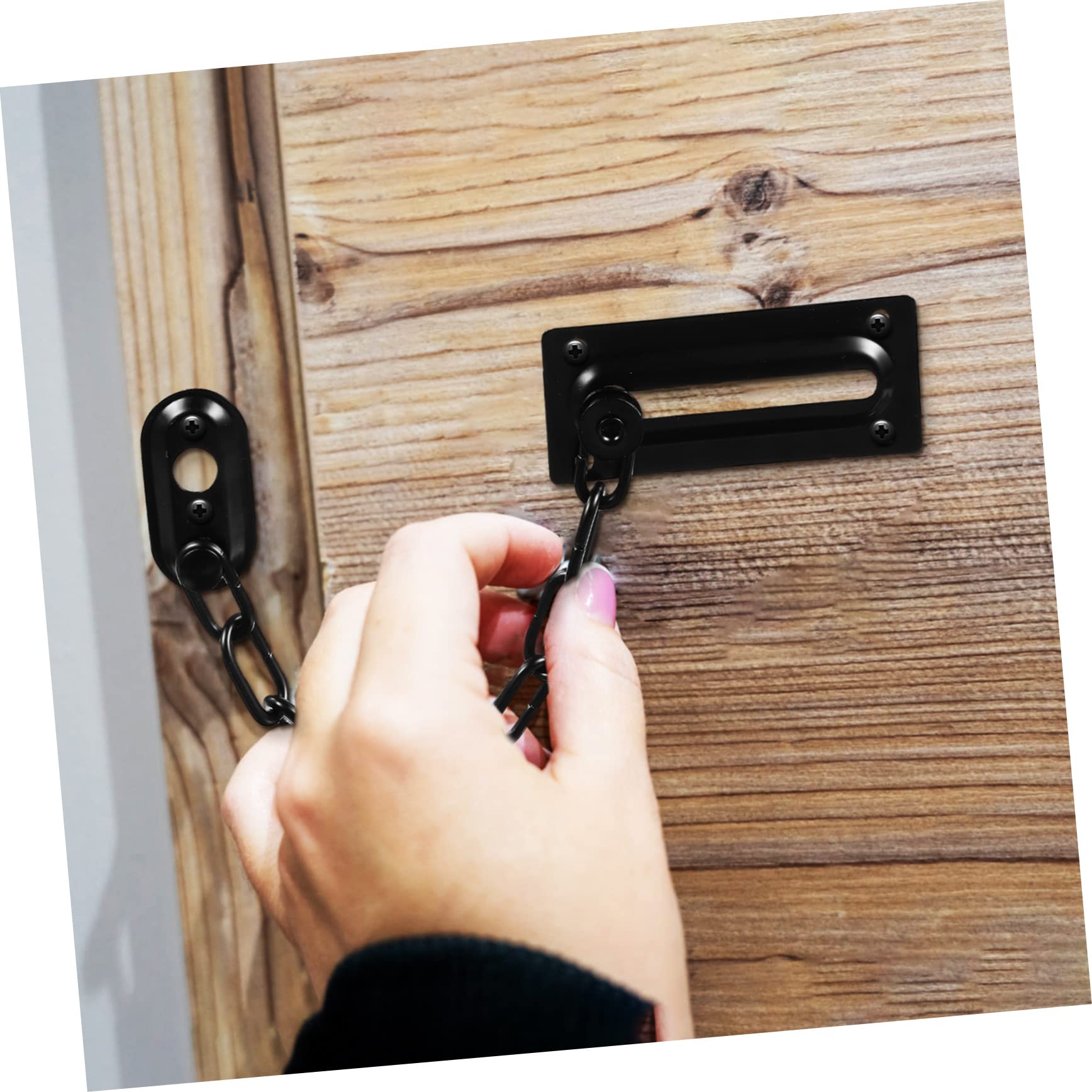 Catena Porta in di 4 Pezzi Inox Sicurezza Acciaio