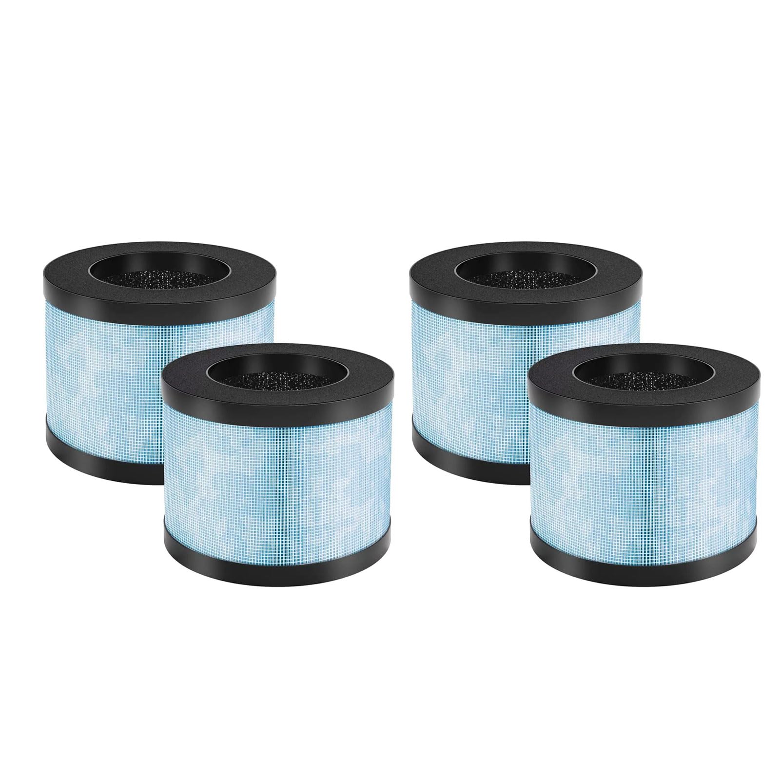 Carkio4Pack MK01 & MK06 H13 True HEPA Replacement Filter Compatible with AROEVE MK01 MK06, Pomoron MJ001H, Kloudi DH-JH01, Intelabe EPI080 EP1080 and Elechomes EPI081 EP1081 Air Purifier