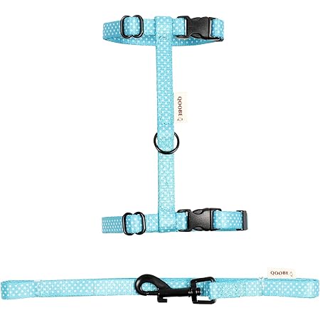 Amazon Qoobe ペットハーネス 猫用 猫ハーネス 水玉 猫向けお散歩アイテム ハーネス リードセット ｈ型 猫首輪 ネコ用品 ペットグッズ キャット用品 リード 胴輪 ペット用品 引きひも 猫具 猫リード フリーサイズ Qoobe ハーネス 通販