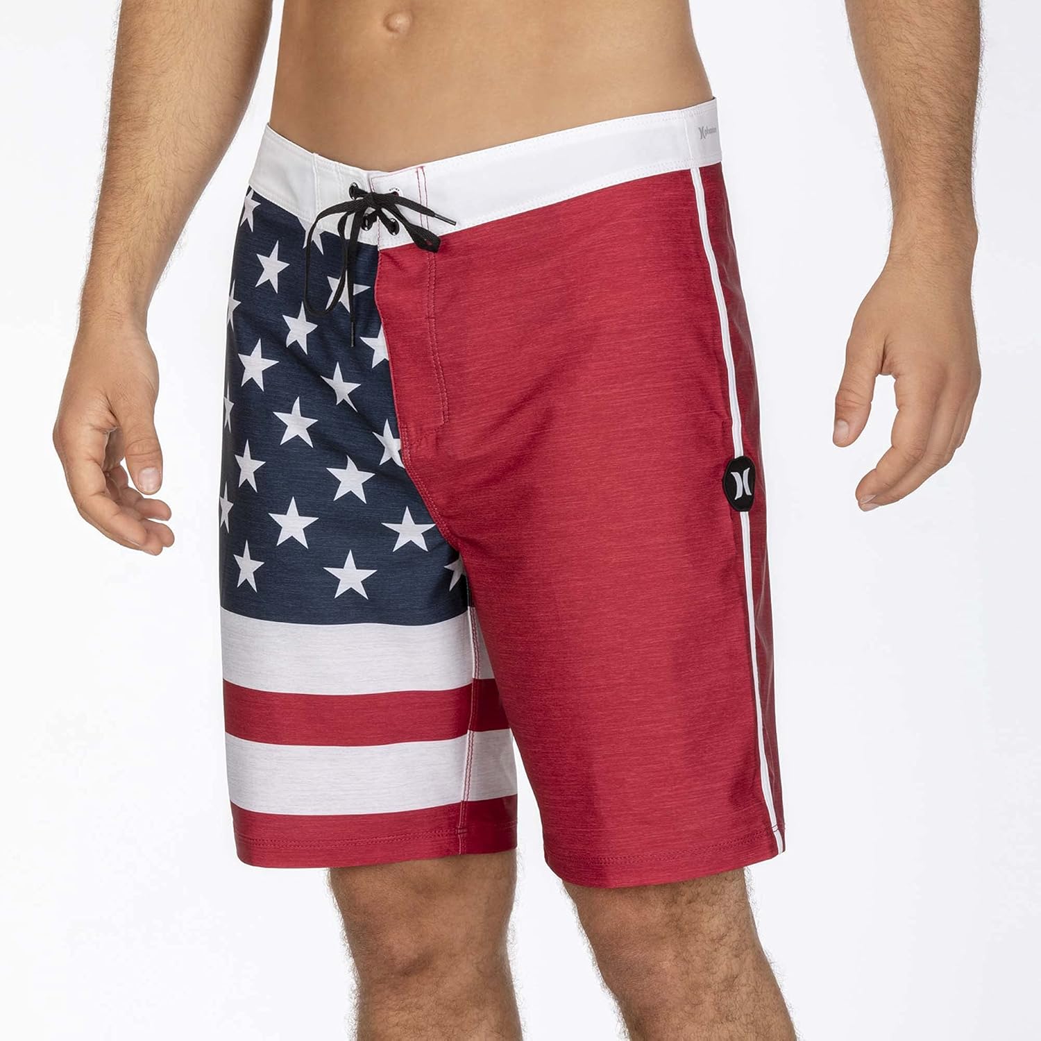 Hurley Men's Phantom-Patriots Cheers USA Flag 20"-Boardshorts