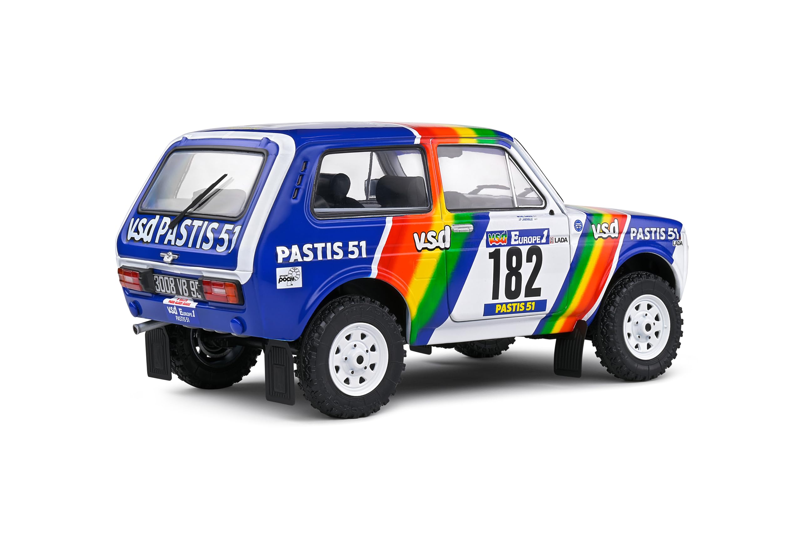 1:18 LADA NIVA White #182 JABOUILLE/SARDOU Paris-Dakar 1984