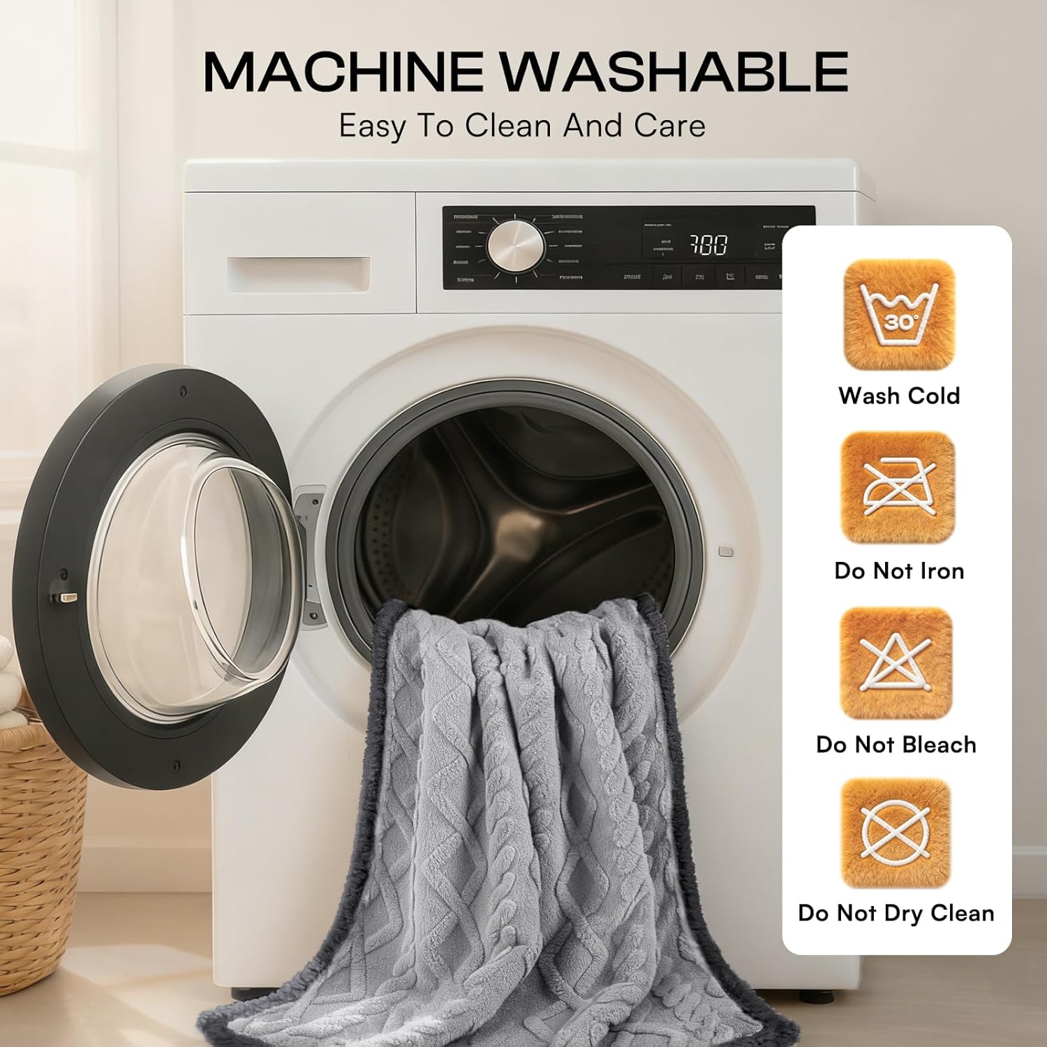 Luciphia Waterproof Pet Blanket, Liquid Pee Proof Dog Blankets for Sofa Bed Couch, Reversible Sherpa Fleece Furniture Protector Cover for Small Medium Large Dogs Cats,Light Grey Small(40" x 28") - Image 6