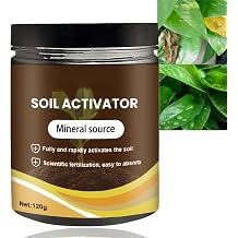 120g Soil Activator & Plant Fertilizer,Organic Compost Accelerator for House Plant,Indoor & Outdoor Plant Soil,Soil Activated Treasure for Root Growth,Prevents Compaction & Promotes Root Growth