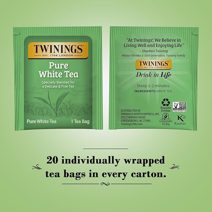 Té Blanco Puro en Saquitos - 40 Unidades miniatura 2