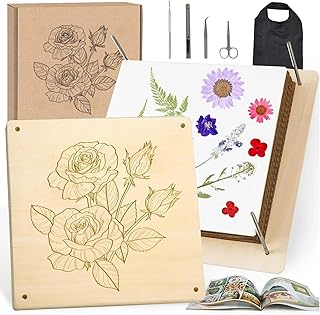 GTQYYF Large Flower Press Kit 10.8 x10.8 inches with Storage Bag,Solid W...