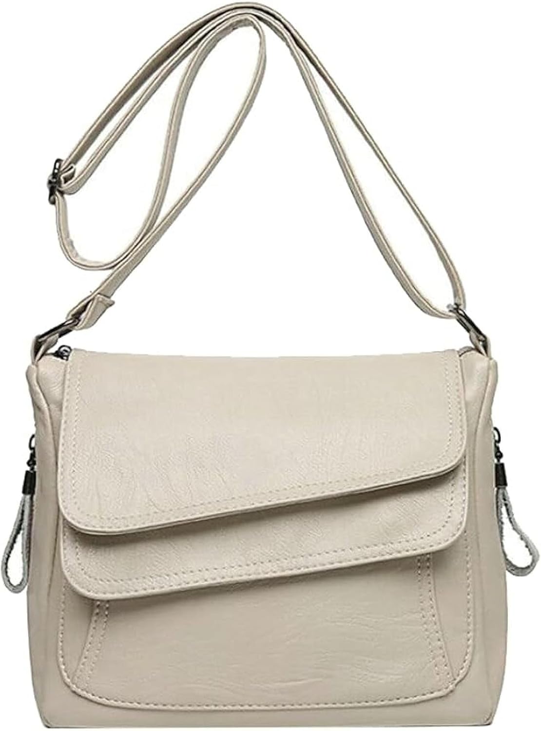 Crossbody Bags for Women Square Shoulder Bag Stylish Leather Satchel Handbag Hobo Bag for Travel Work