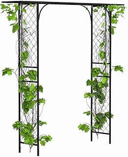 Zhongma Metal Garden Arbor, 83.5'' High x 82.7'' Wide, Outdoor Arch for ...