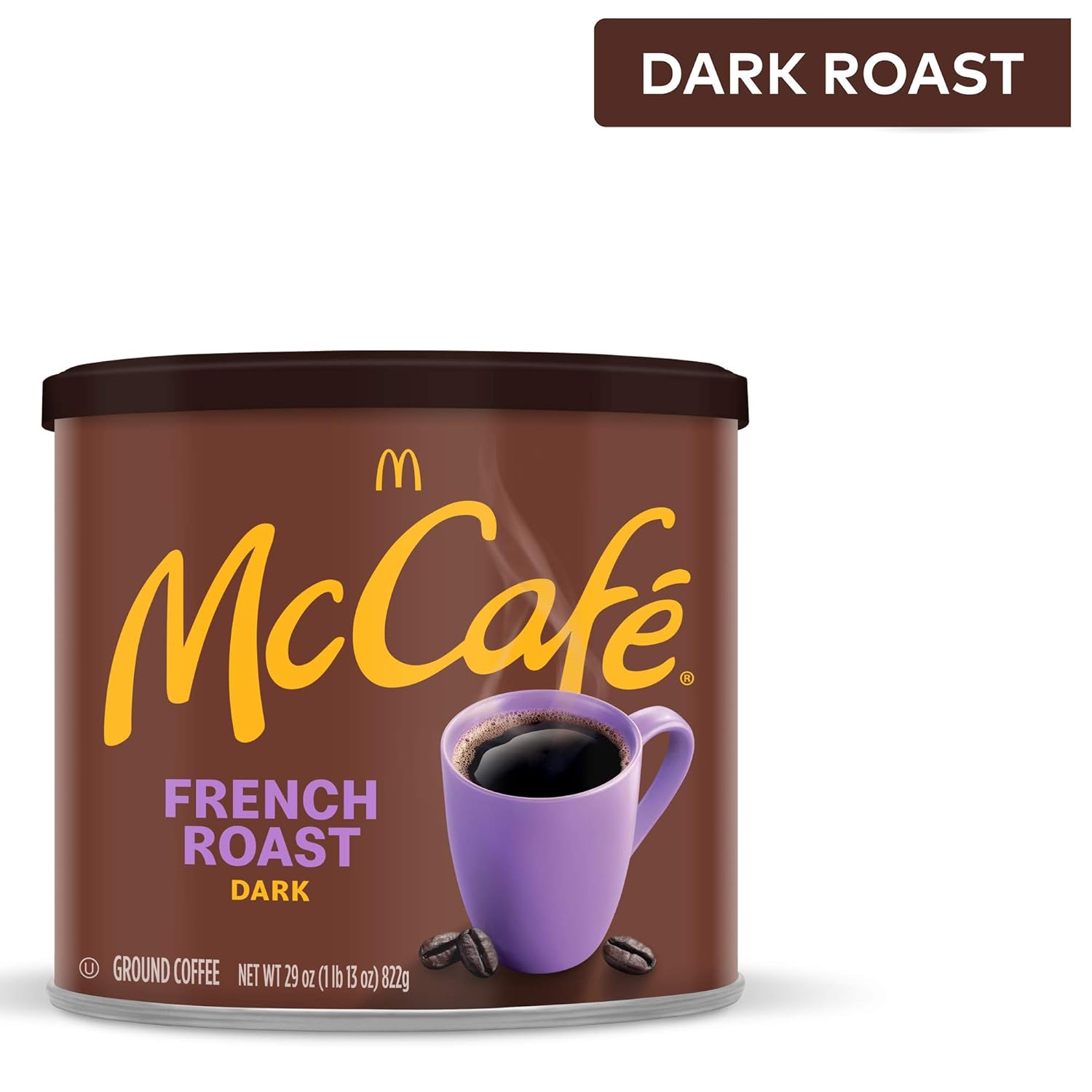 McCafe French Roast, Dark Roast Ground Coffee, 29 oz Canister (Pack of 2)