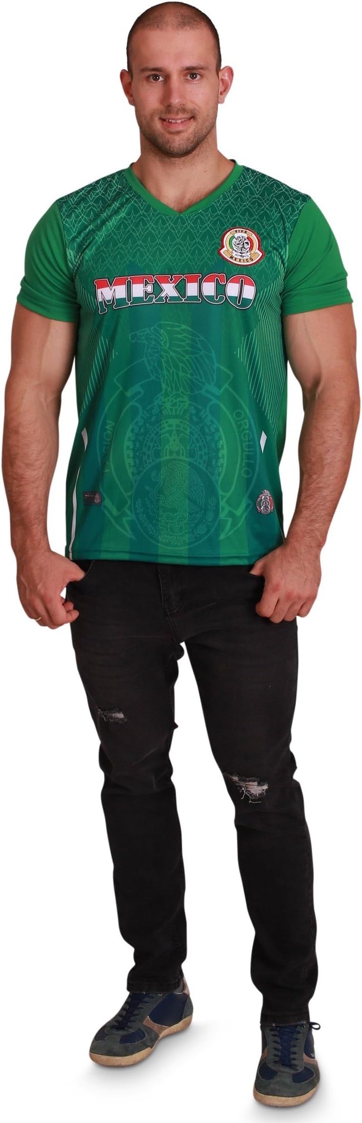 Men's Mexico World Cup 2018 Green Soccer Jersey, Men Size S/M