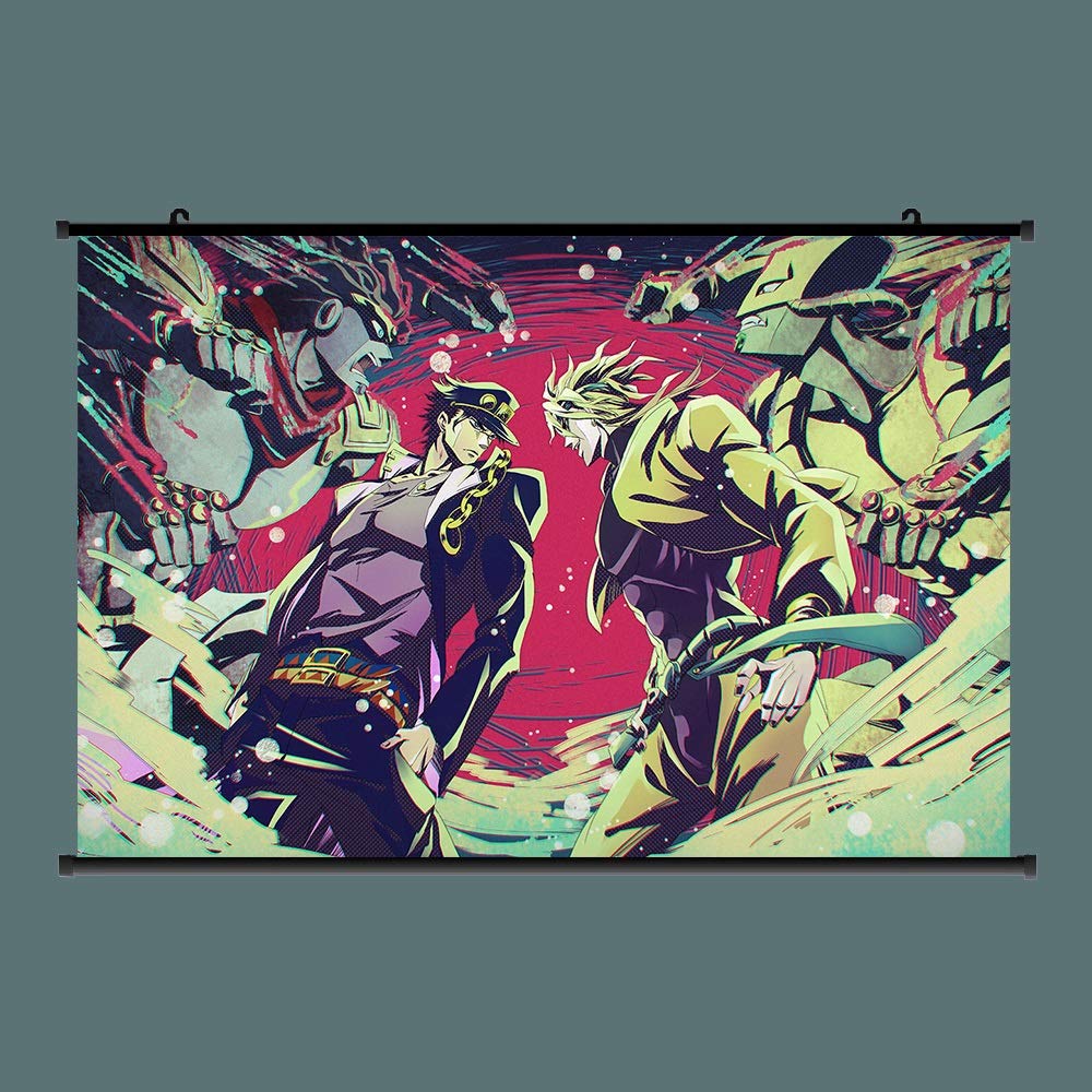 Jojos Bizarre Adventure Poster Jotaro And Dio Anime Wallpaper Wall