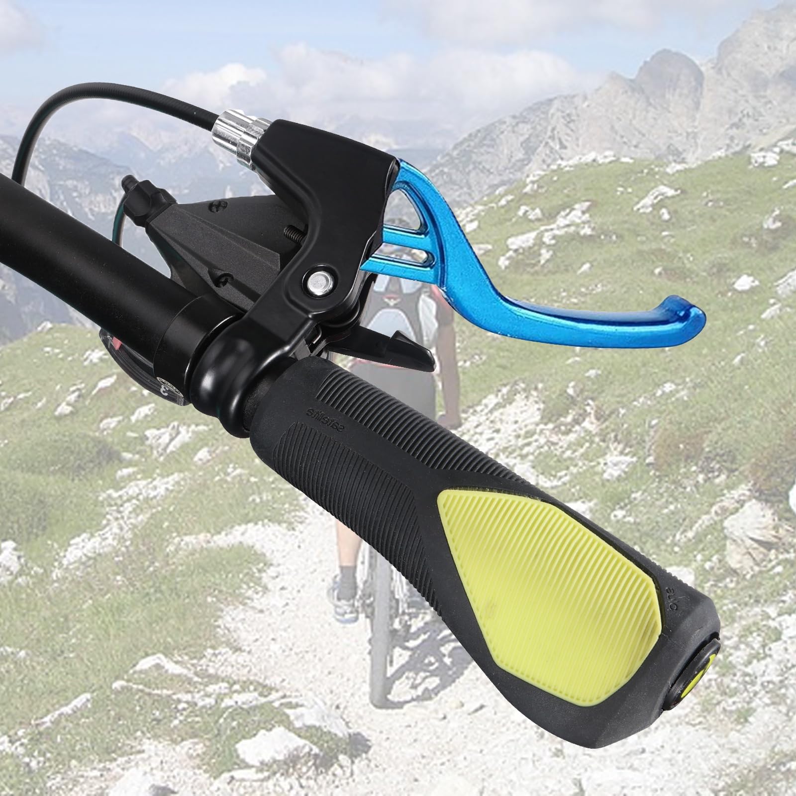 GLFLOW 1 paio di maniglie per leva del freno per bambini, diametro 2,2 cm, per bici da strada per bambini (verde