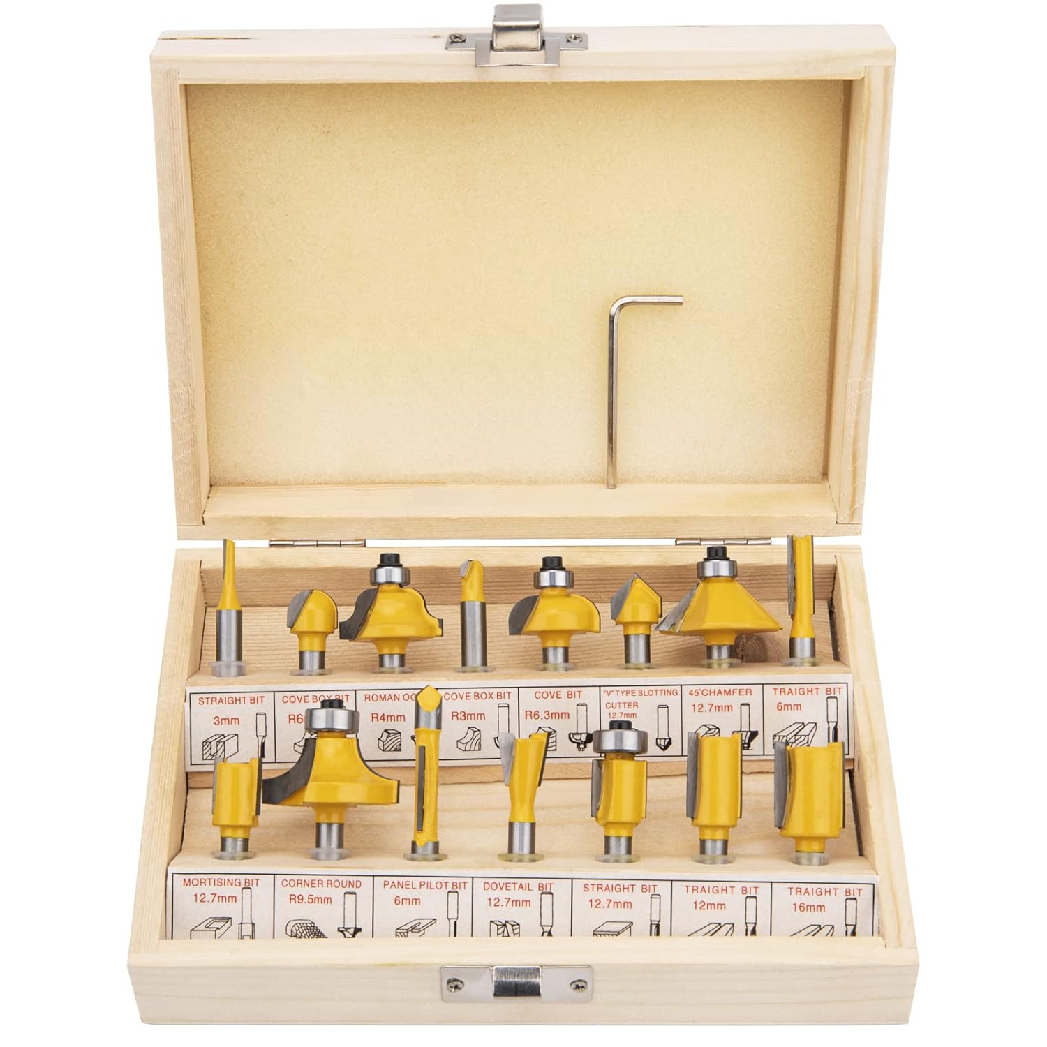 HOOTO Router Bits 1/4 Shank,1/4 Router Bit Set,Router Bit Set 1/4 Shank