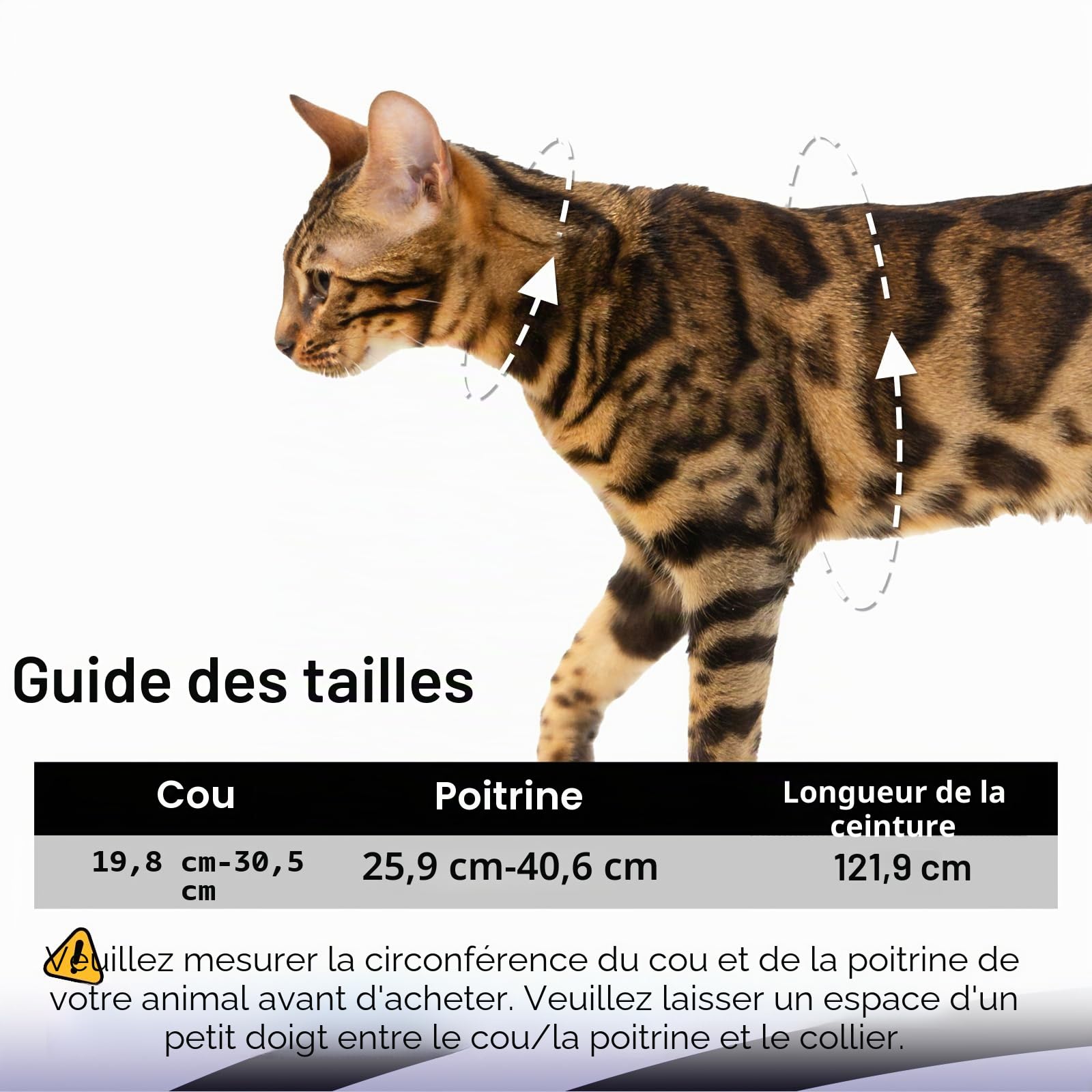 Ensemble de harnais et de laisse pour chat - Harnais anti-fuite réglable, confortable, doux et léger, sûr et facile à utiliser, Harnais de promenade et de voyage pour chaton pour chats de petite