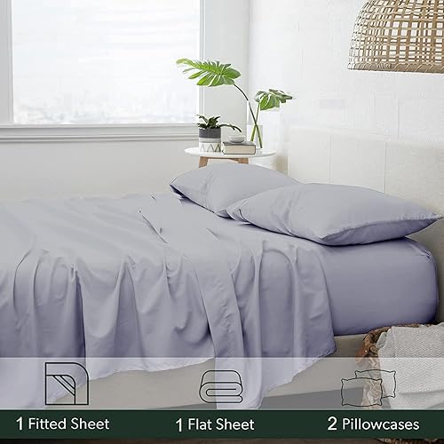 Miniatura 2 de Juego de sábanas extralargas de tamaño matrimonial XL, para universidad, juego de sábanas para dormitorio matrimonial XL, sábana de 100% algodón