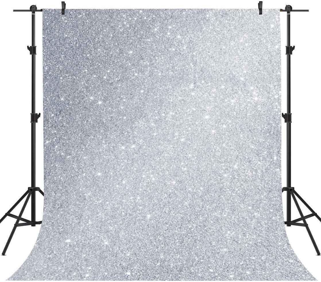 Silver Gray Photography Backdrop 5x7ft Romantic Background Wedding Party Decoration Studio Props LXPH002
