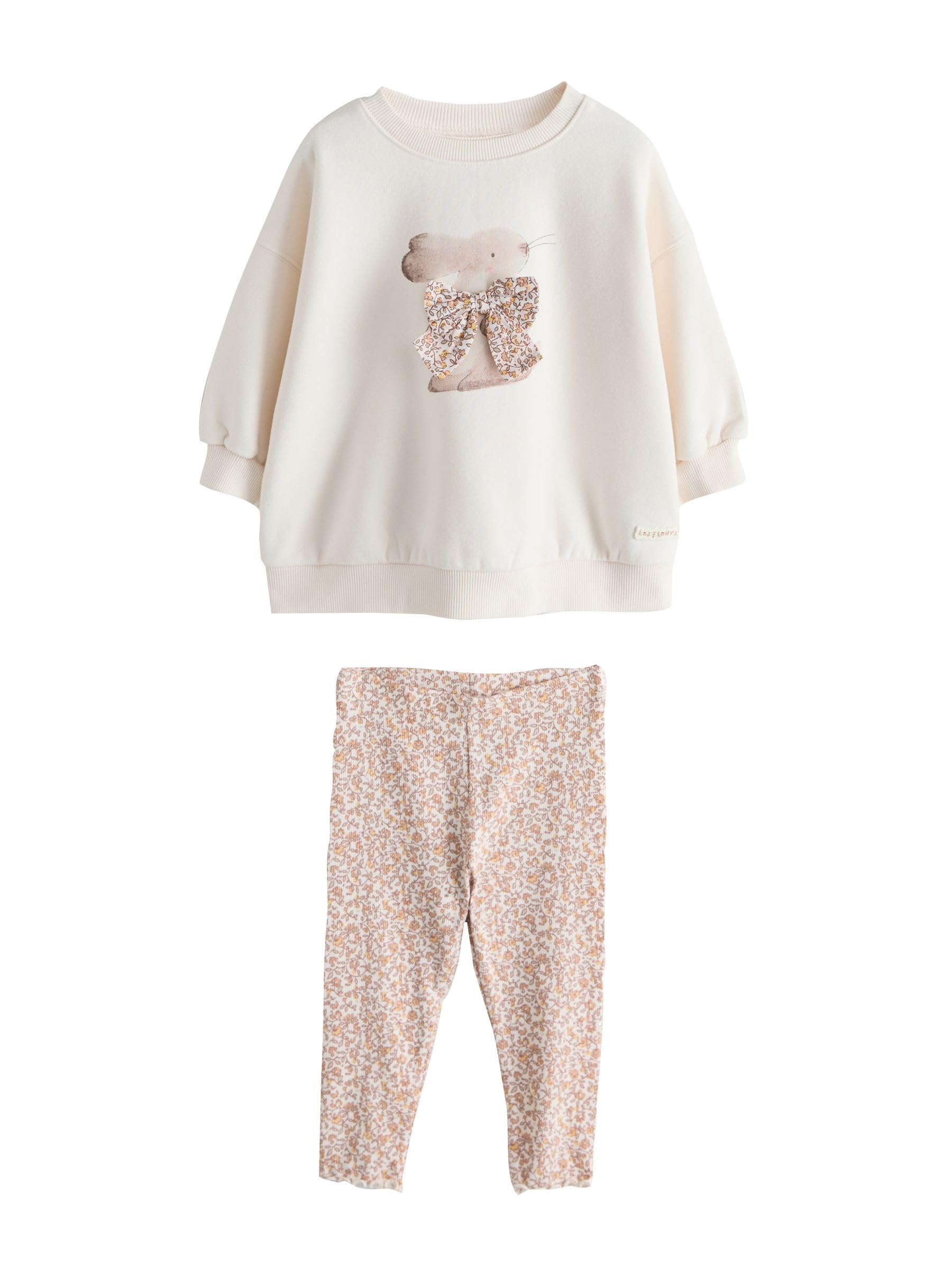 NEXT Mädchen Set aus Sweatshirt und Leggings, 2er-Pack