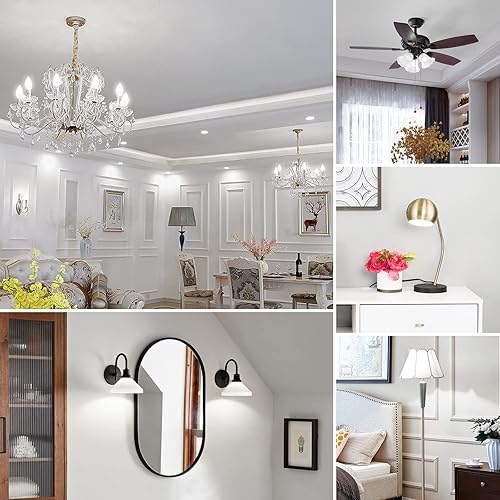 Miniatura 7 de Brightever Bombillas LED de candelabro E12 equivalente a 40 W, bombillas pequeñas de 4 W, luz blanca diurna 5000 K, bombillas tipo B