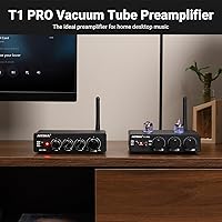 Vista 5 de AIYIMA T1 PRO Preamplificador de tubo de vacío Receptor de audio para el hogar con RCA/Bluetooth y graves agudos para amplificador estéreo de alta