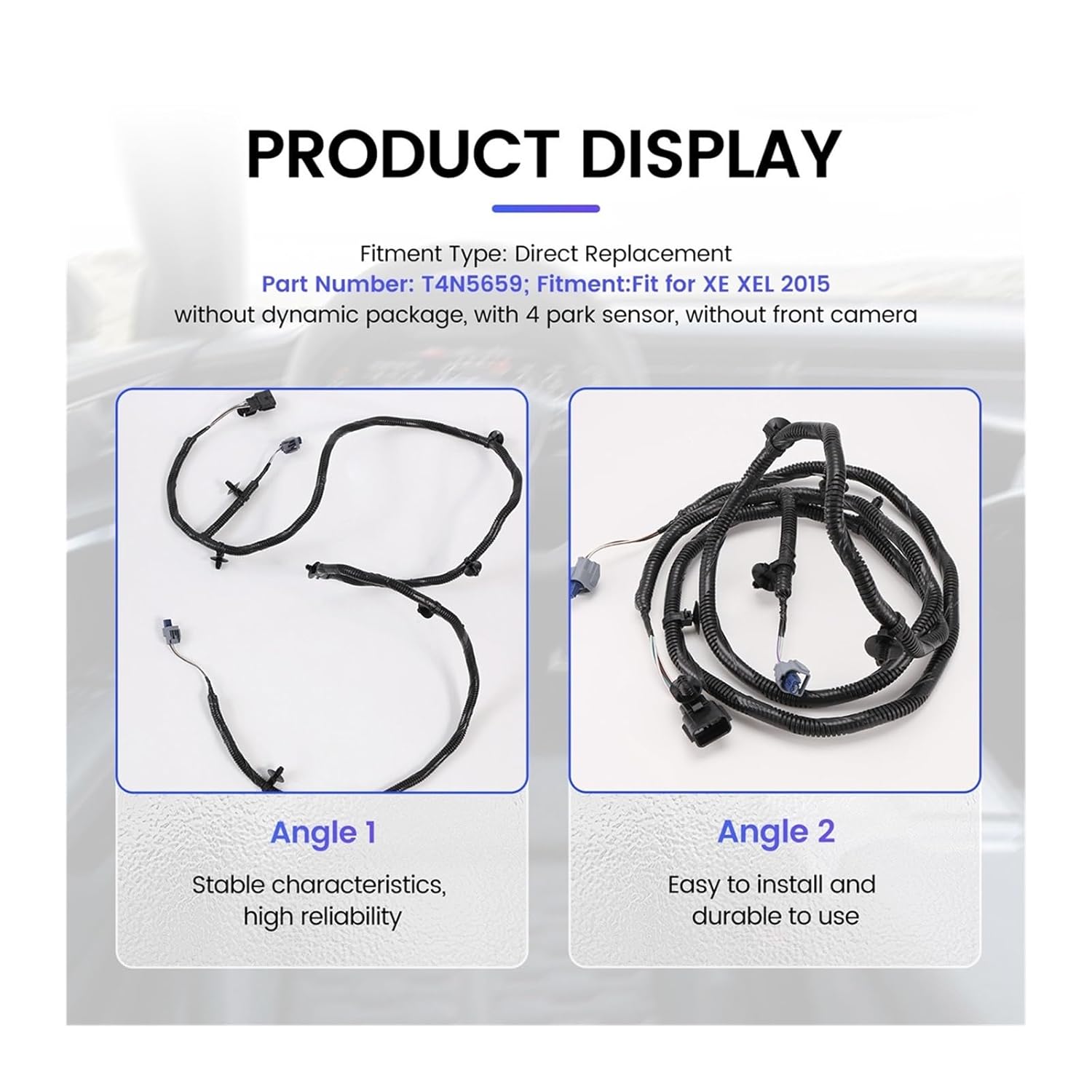 T4N5659 ジャガー XE XEL 対応 フロントバンパー配線ハーネス