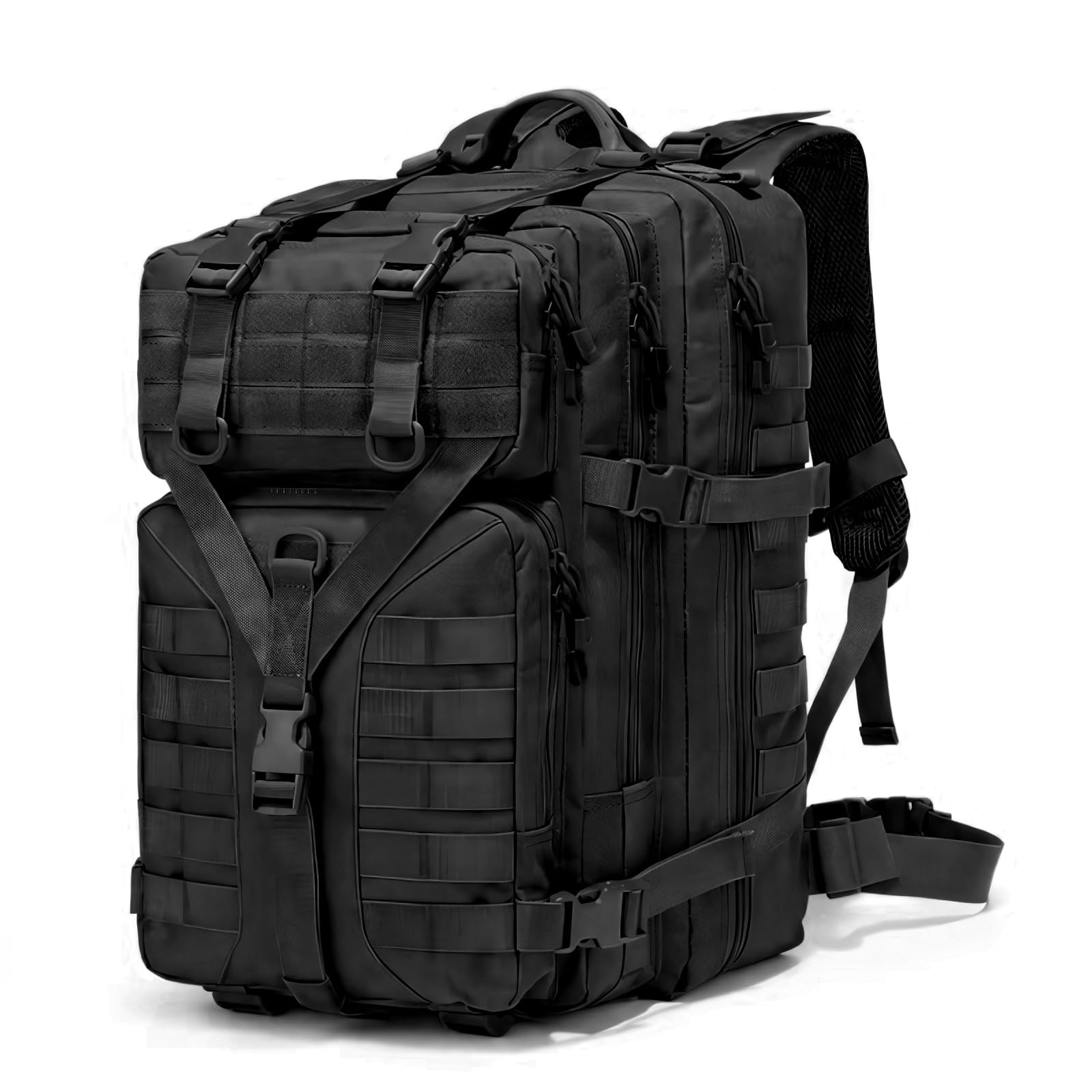GKXLH Sac à dos tactique - Sac à dos militaire tactique 45L pour hommes femmes, 900D Oxford Fabric Tactical Army Bug Out Bag Rucksack Daypack, Sac tactique pour la randonnée, la pêche, le camping