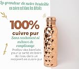 PRURA Copper Water Bottle - Leak Proof Ayurvedic Drinkware Copper Vessel for Sports, Gym, Outdoors, Yoga - 4