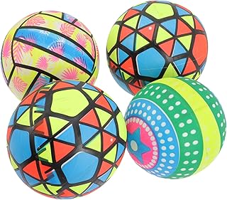 SAFIGLE 8 Pcs Beach Ball Giant Inflatable Pool Volleyball Outdoor Sprinkler Toy Pool Toy Ball Beachball