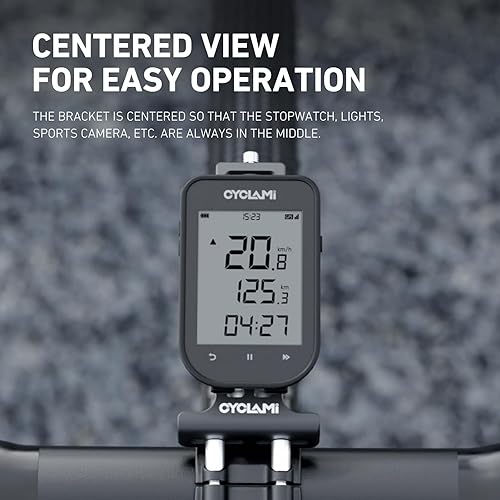 Miniatura 5 de S16 - Soporte frontal compatible con computadora Garmin Edge Bike - Manillar de ciclismo