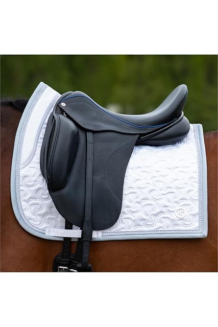 Foto 5 de 5 de PS of Sweden 2025 Crystal Satin Dressage Saddle Pad 1110-117-001 - White Saddle Pad Size - Full