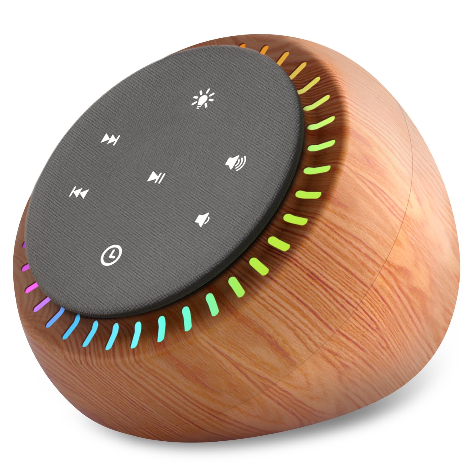 DreamSky - White Noise Sleep Sound Machine, 26 beruhigende Geräusche und 30 Stufen Lautstärke, RGB Nachtlicht Dimmer, Braunes Rauschen für schlafende Erwachsene, Baby, Kinder, Timer
