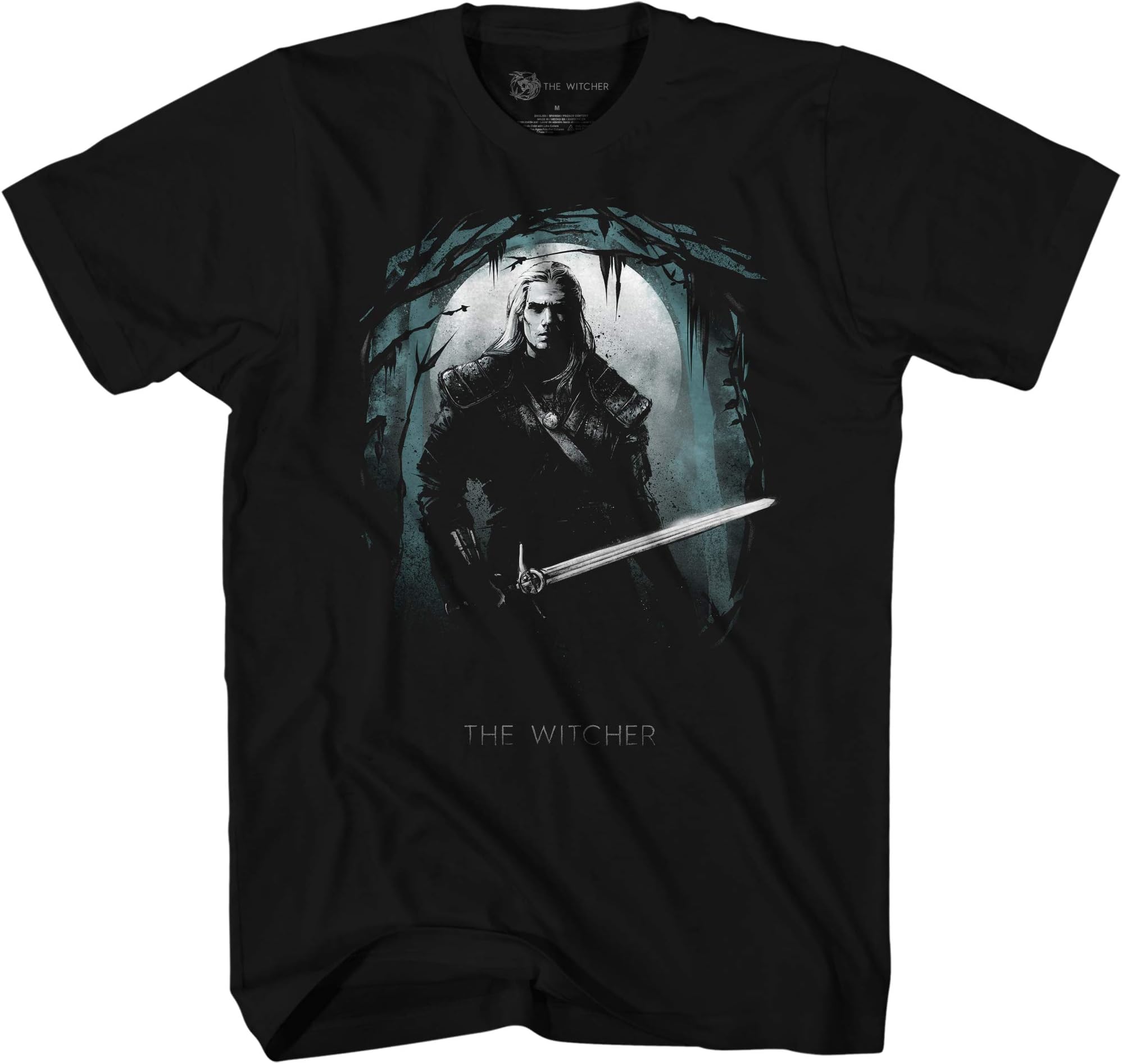 The Witcher Geralt T-Shirt – Butcher of Blaviken Adult Graphic Tee, Witcher Gamer Shirt for Men & Women