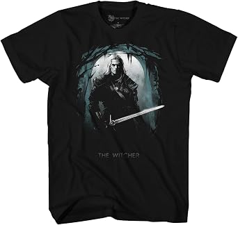 Fandom Republic The Witcher Geralt T-Shirt Butcher of Blaviken Adult Graphic Tee, Witcher Gamer Shirt for Men & Women