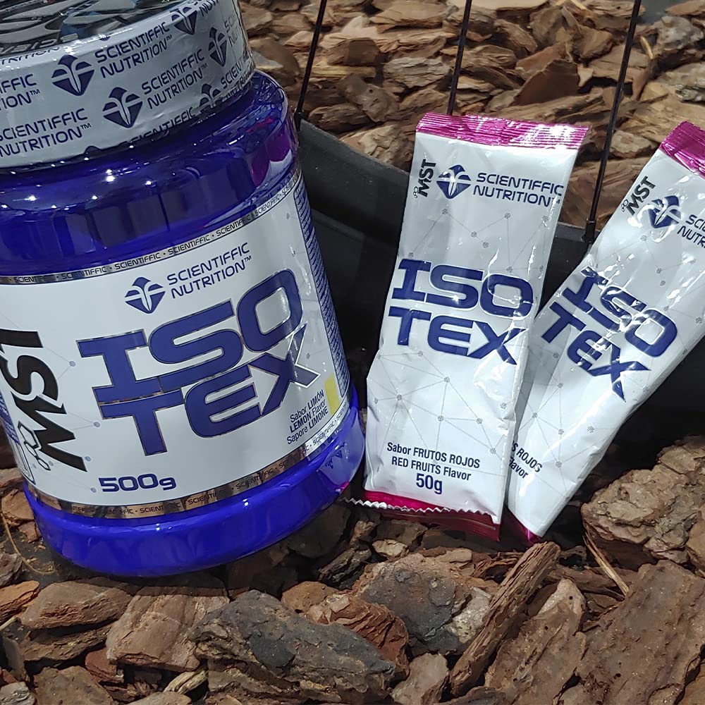 Scientiffic Nutrition Isotex Bebida Isotónica Instántanea en Polvo Sales Minerales Electrolitos Energía Sabor Limón 500 g