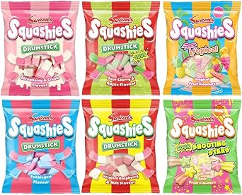 Swizzels Squashies 4 Bags x 120g - Mix & Match 4 Flavours