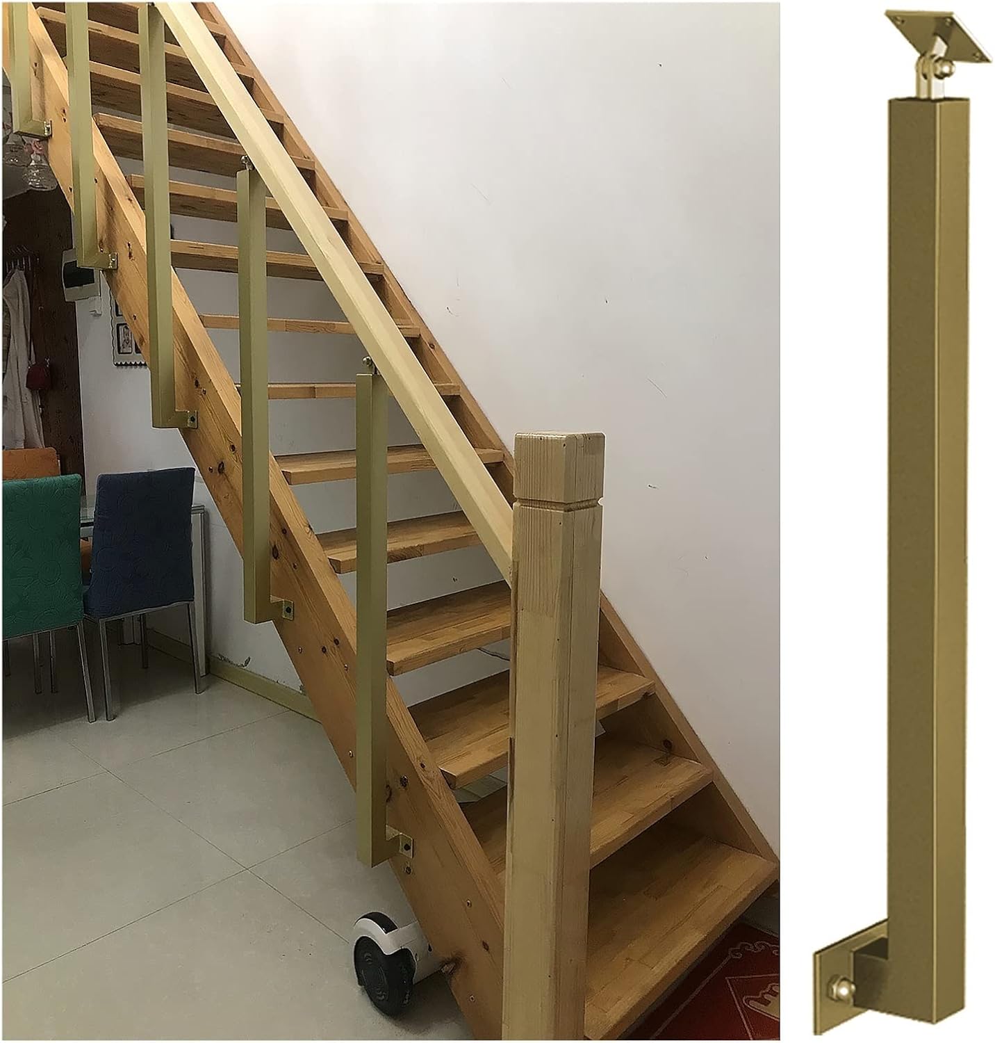 LZMZMQ 60100 cm Tall Staircase Railing Spindles, Indoor