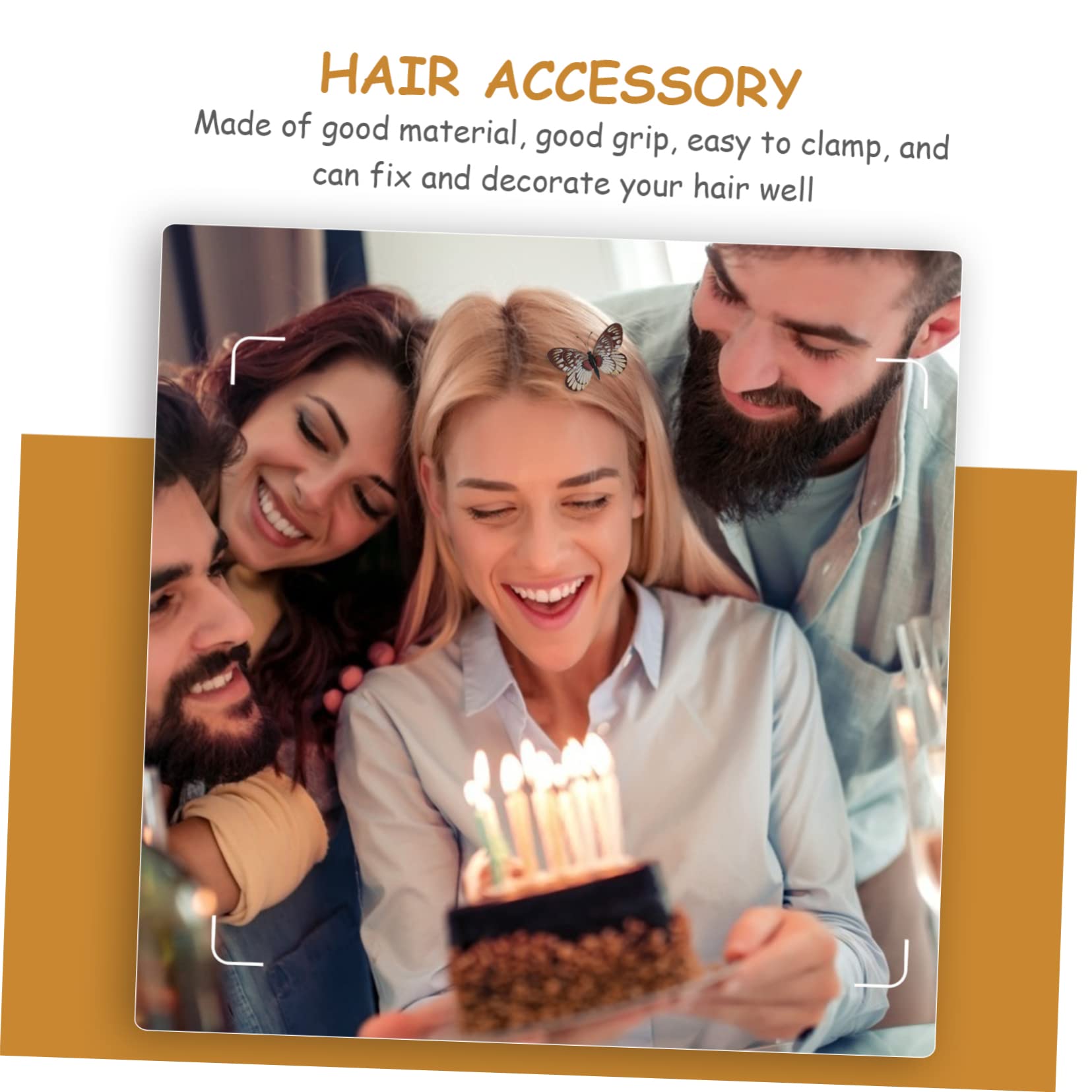 minkissy 60 fermagli per capelli a forma di farfalla, decorazione estiva, mini fermagli per capelli da donna, fermagli per capelli a coccodrillo, fermagli per capelli estivi, fermagli per capelli a