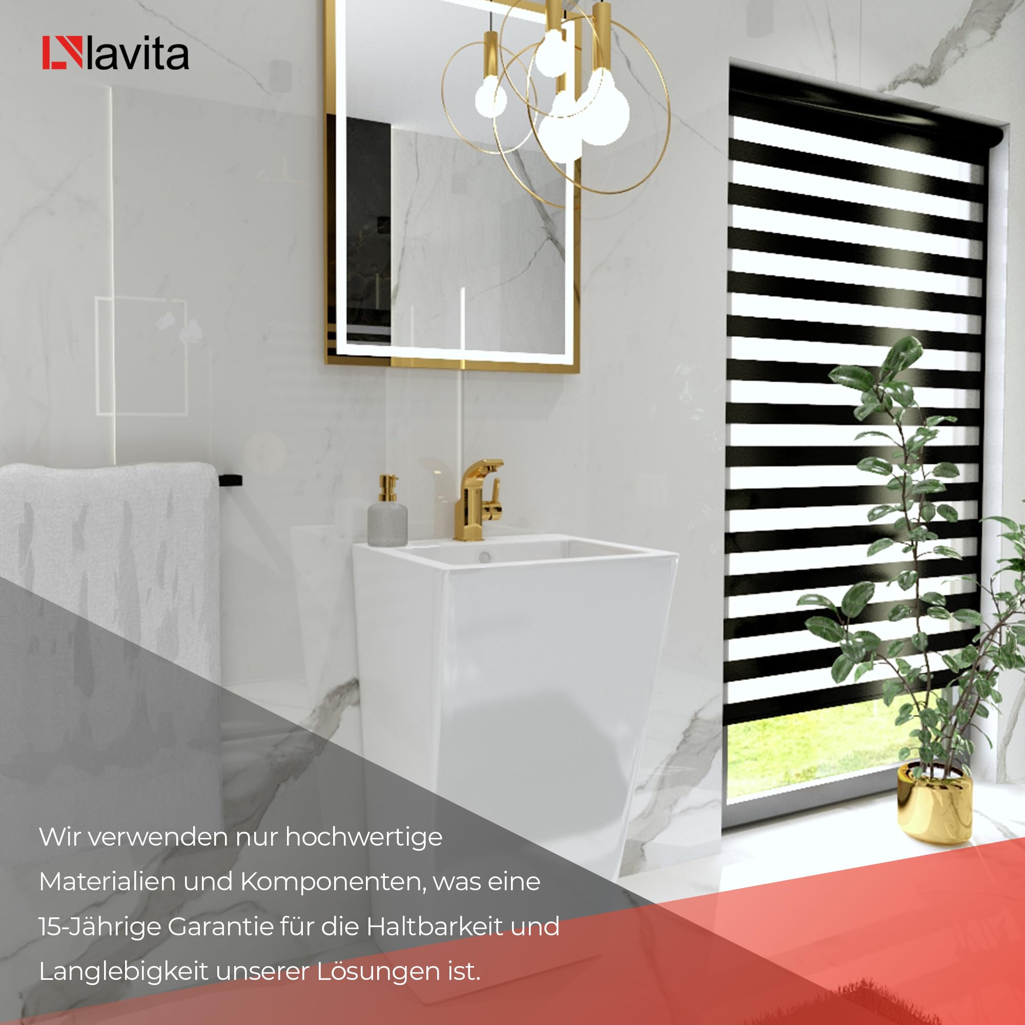 Lavita lavabo en céramique Blanc 50 cm 476476