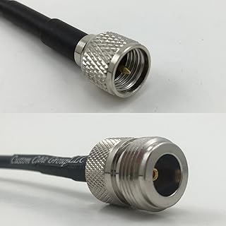1 Foot RG142 Mini UHF Male to N Female Pigtail Jumper RF coaxial Cable 50ohm Quick USA Shipping