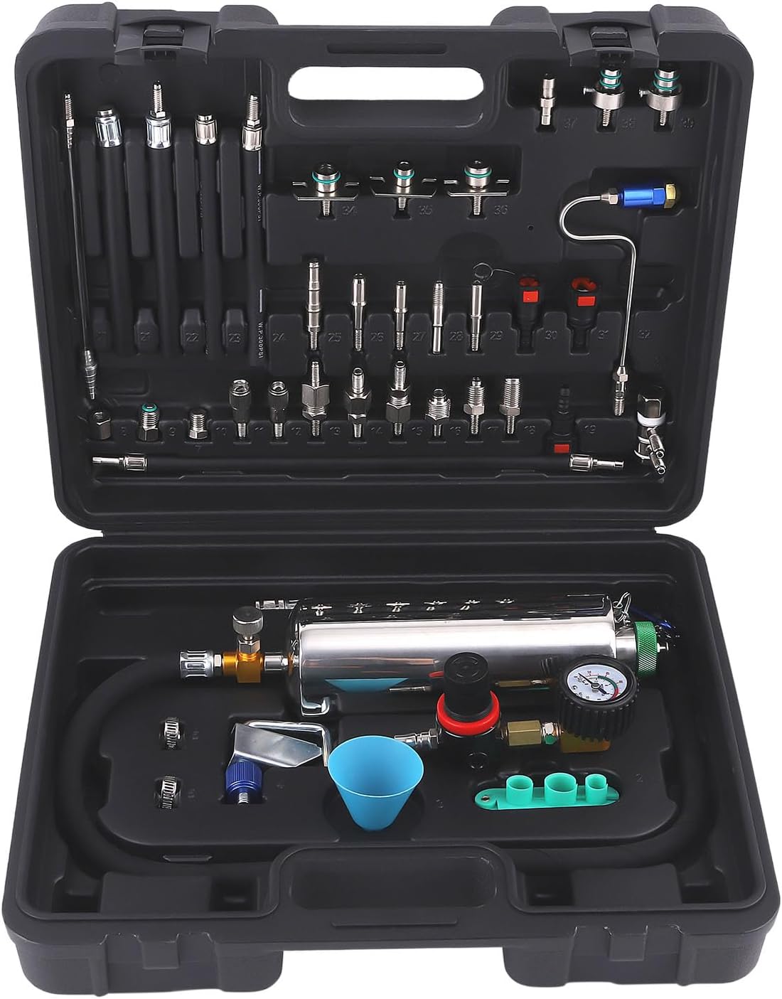 maXpeedingrods Fuel Injector Cleaner Kit, Non-dismantle Fuel Injector Cleaning Tool, Gasoline Fuel System Cleaner Tester, 800ML 140PSI Intake Valve Manifold Throttle Body Catalytic Converter Cleaner