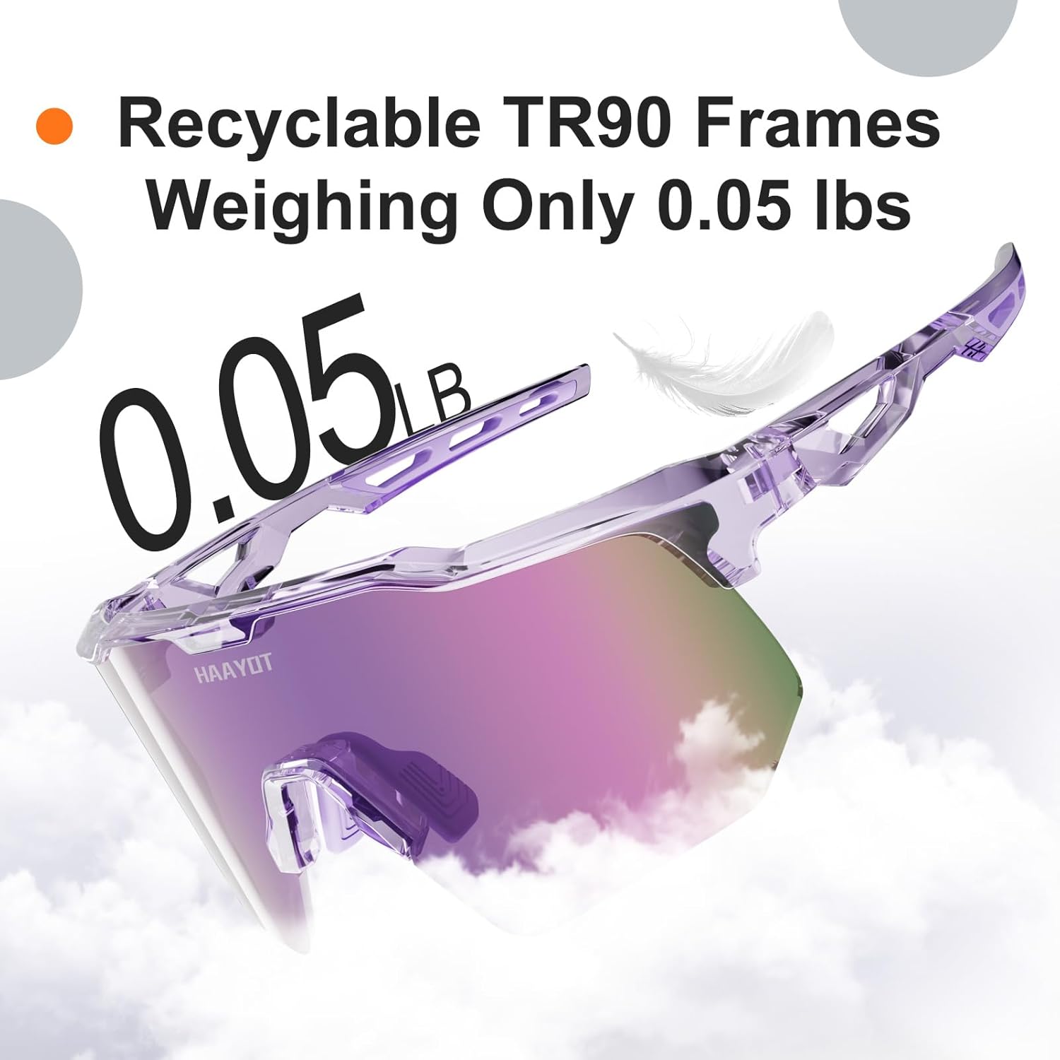 HAAYOT Polarized Sports Sunglasses for Men Women Youth Baseball Cycling Running Softball Biking Glasses 5 Lenses - Image 7