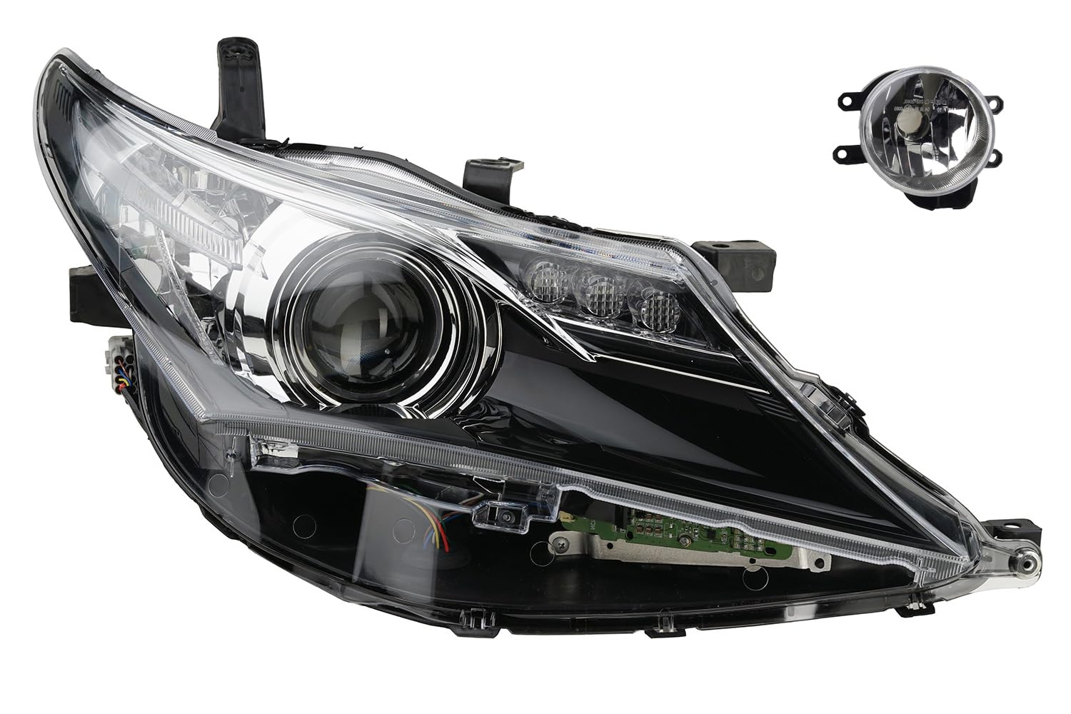Johns, Faros halógenos aptos para Toyota Auris 10/12-08/15 Hir2 Re. + antiniebla.