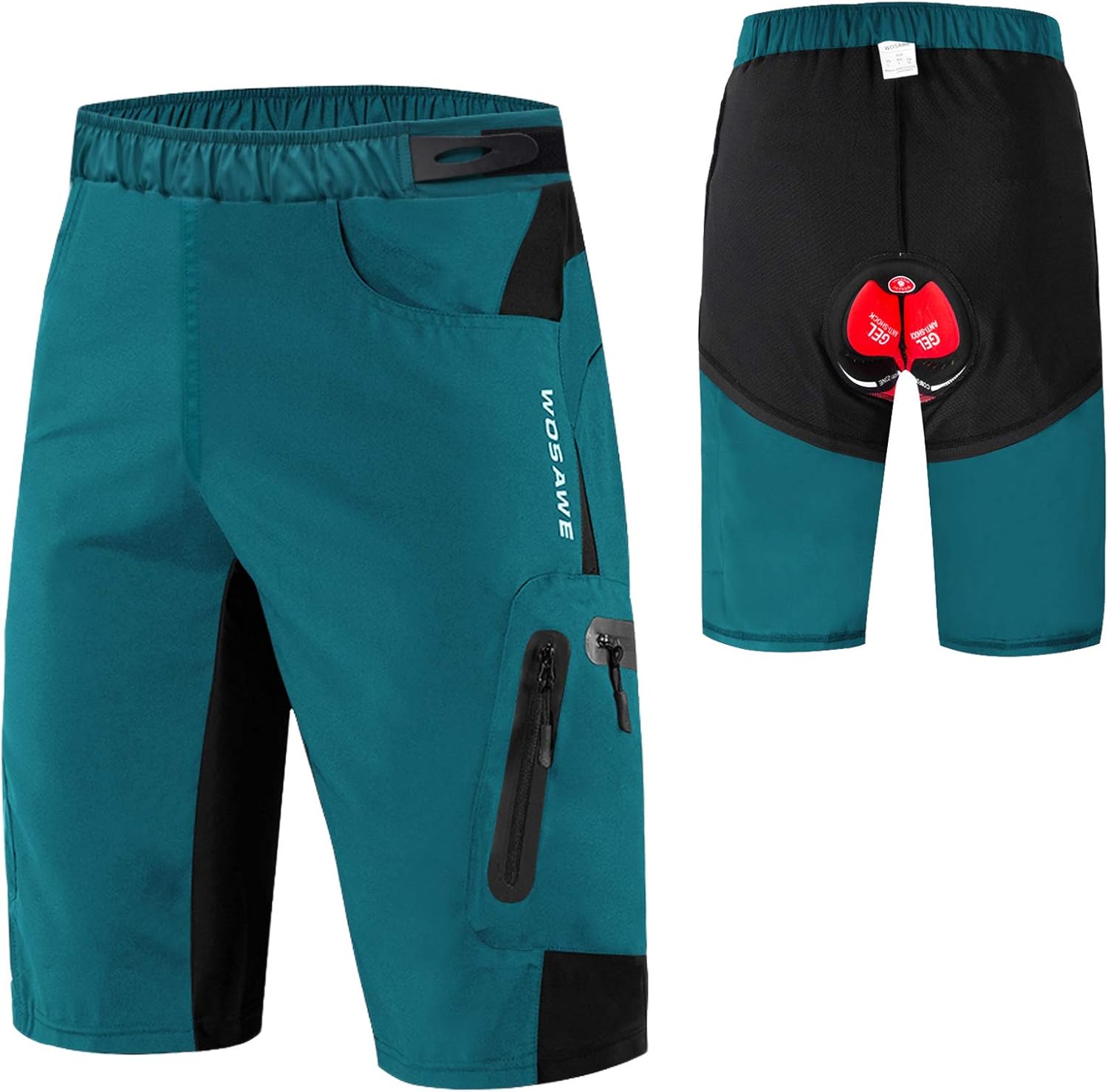 Men Cycling Shorts,HUIOP Men 2 in 1 Cycling Shorts Breathable QuickDrying MTB Mountain Bike