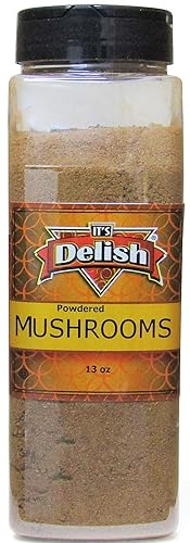 Miniatura 2 de Its Delish, tarro grande de 13 onzas en polvo de hongos secos molidos, deshidratados y molidos chilenos oscuros para cocinar y dar sabor