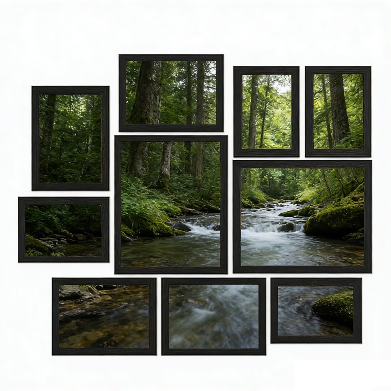 Cadres photo en bois anti-poussière lot de 10 pour protéger vos souvenirs
