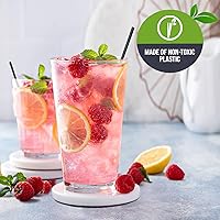 Vista 4 de PAMI 1000 Pajitas Desechables de Plástico para Cóctel con Palitos Agitadores, Agitadores de Café para Bebidas Calientes y Frías, Ideales para Bares