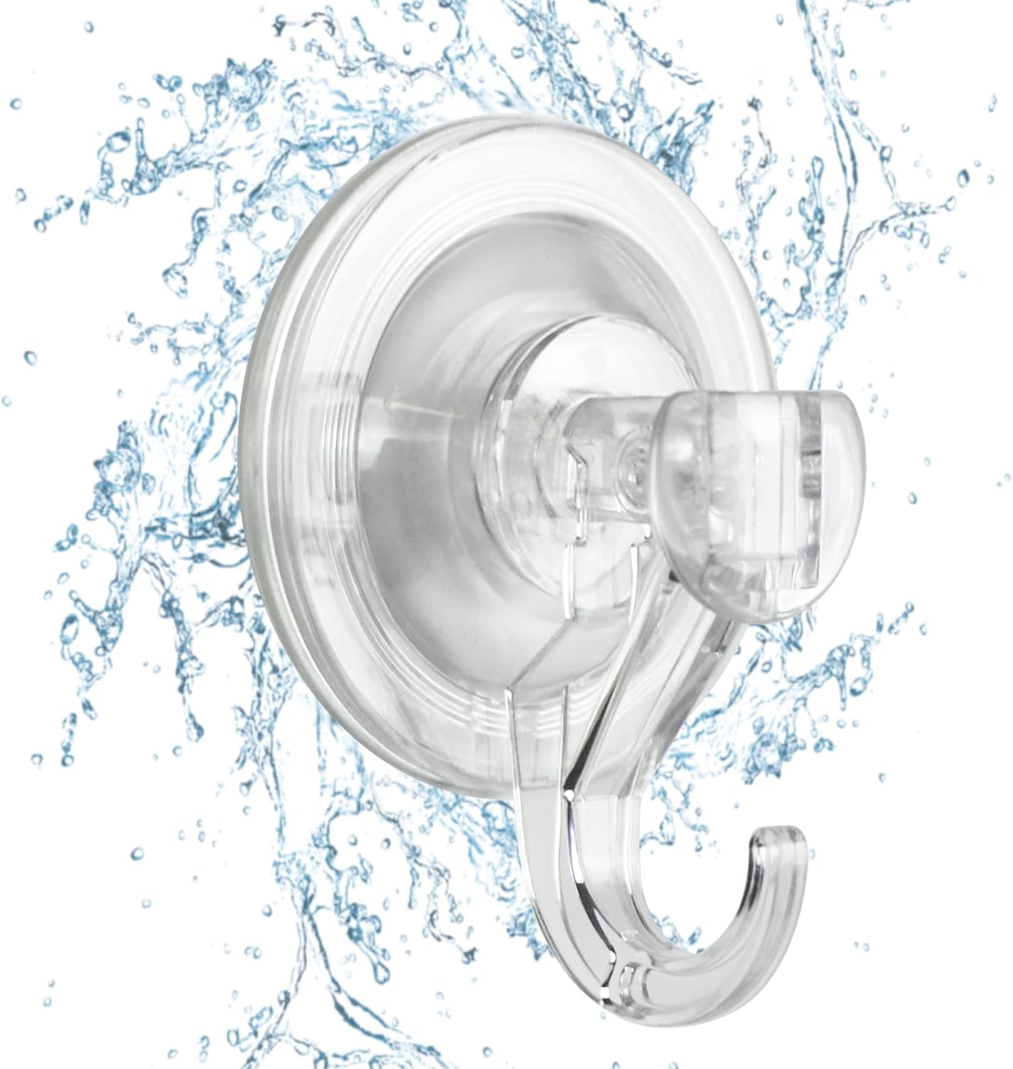 Suction Cup Hooks 2 Pack Waterproof Reusable Shower Suction Hooks