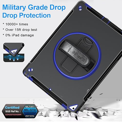 Miniatura 4 de SUPFIVES Funda para iPad Pro 12.9 20152017 iPad de 12.9 pulgadas 12 generación mejorada de grado militar a prueba de golpes protector de silicona